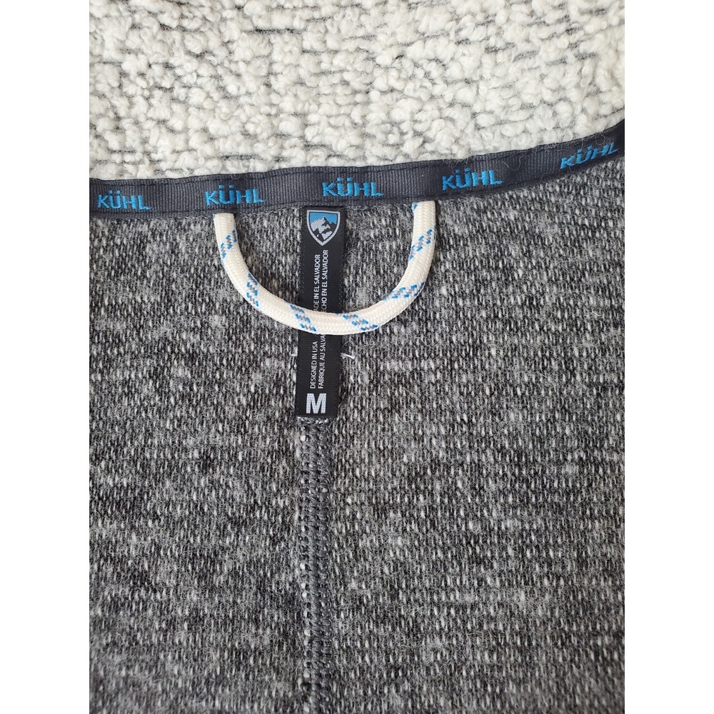 Kuhl Women's Kozet Vest Wool Blend Gray White Fleece Medium‎ Athleisure Gorpcore - Picture 4 of 10